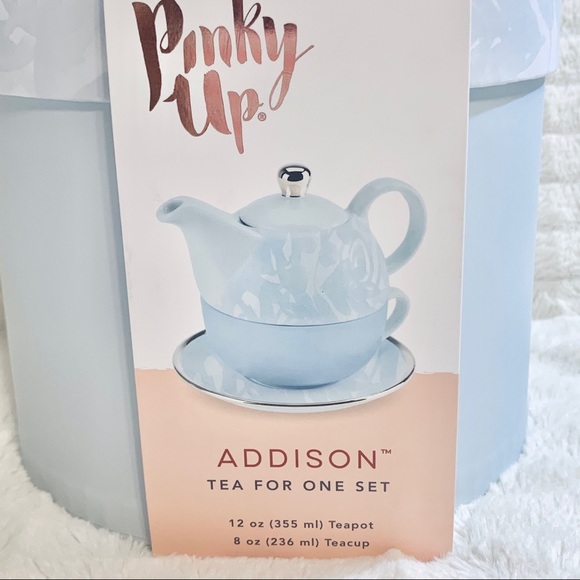 Pinky Up Kitchen Pinky Up Blue Addison Tea For One Set Poshmark
